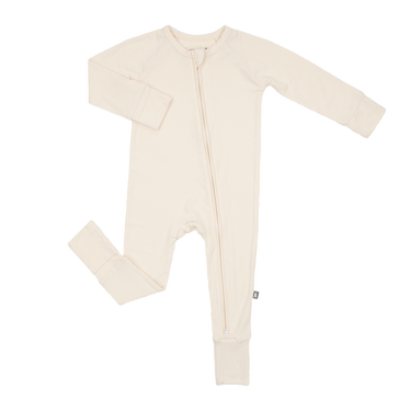 Convertible Footed Romper in Vanilla