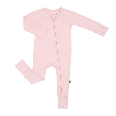 Convertible Footed Romper in Blush
