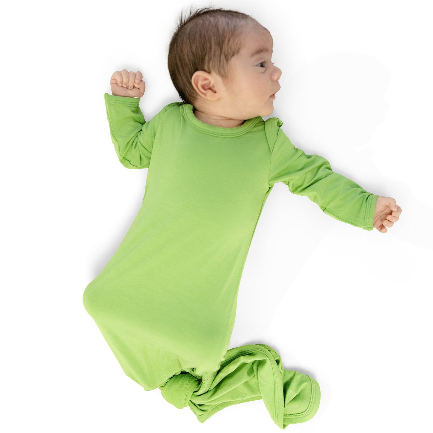 Knotted Gown in Leaf Green
