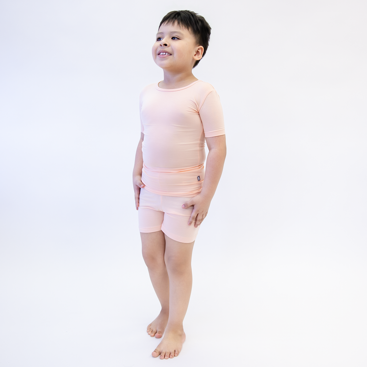 Short PJ Set in Soft Peach