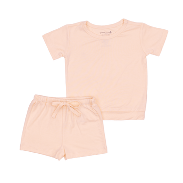 Two-Piece Short Jogger Set in Vanilla