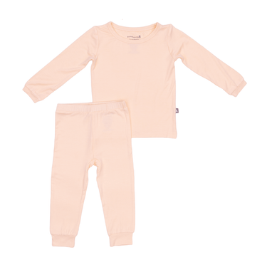 Two-Piece Long Pajama Set in Vanilla