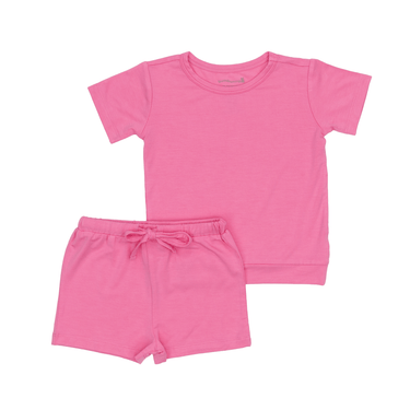 Two-Piece Short Jogger Set in Watermelon