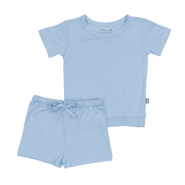 Two-Piece Short Jogger Set in Salty Air