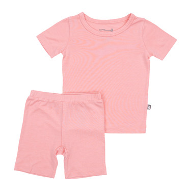 Two-Piece Short Pajama Set in Pink