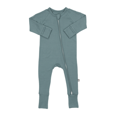 Modal Convertible Footed Romper in Ocean
