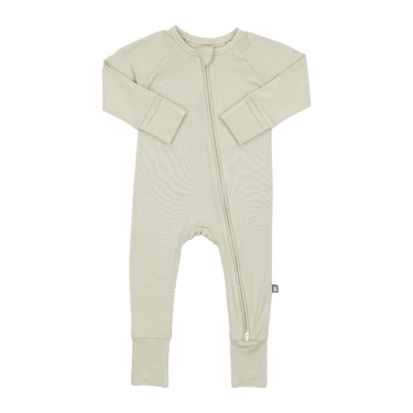 Modal Convertible Footed Romper in Oyster