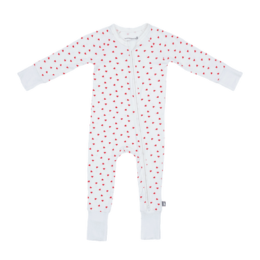 Convertible Footed Romper in True Love