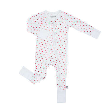 Convertible Footed Romper in True Love