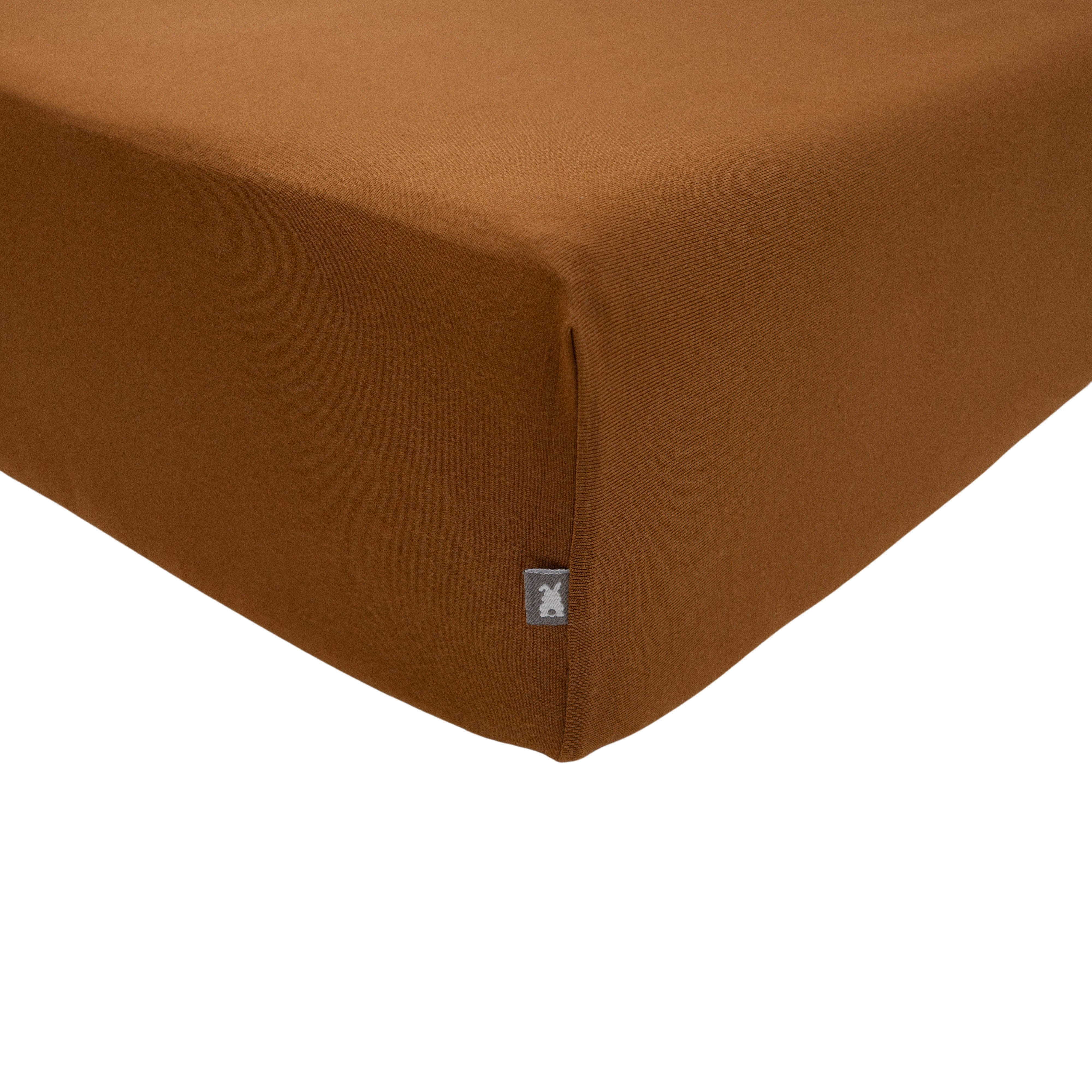 Bumbunny Baby Crib Sheet in Toffee