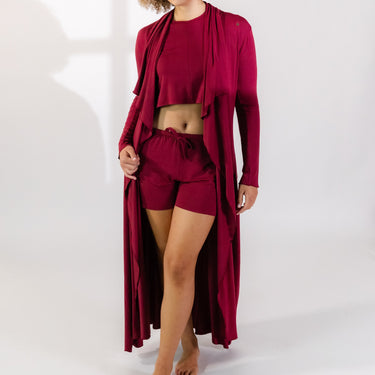 The Hamptons Robe in Merlot