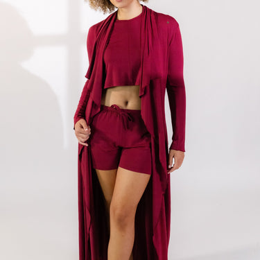 The Hamptons Robe in Merlot