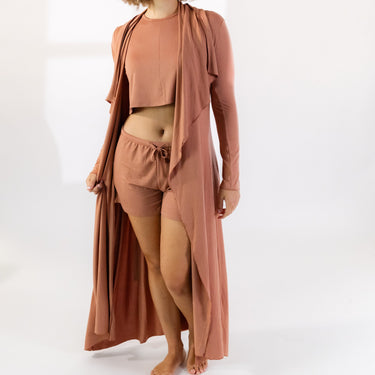 The Hamptons Robe in Cappuccino