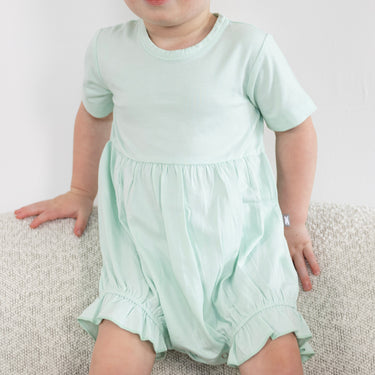 Bubble Romper in Mint Green