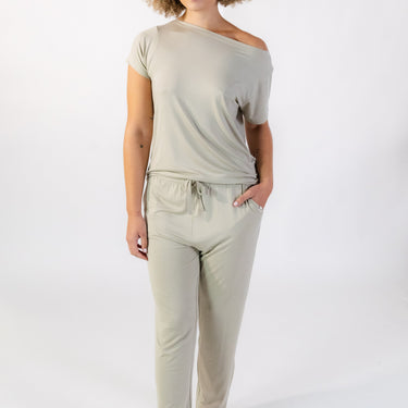 New England Pant in Oyster