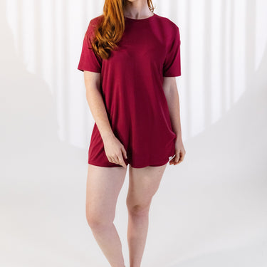 Rhode Island Tee in Merlot