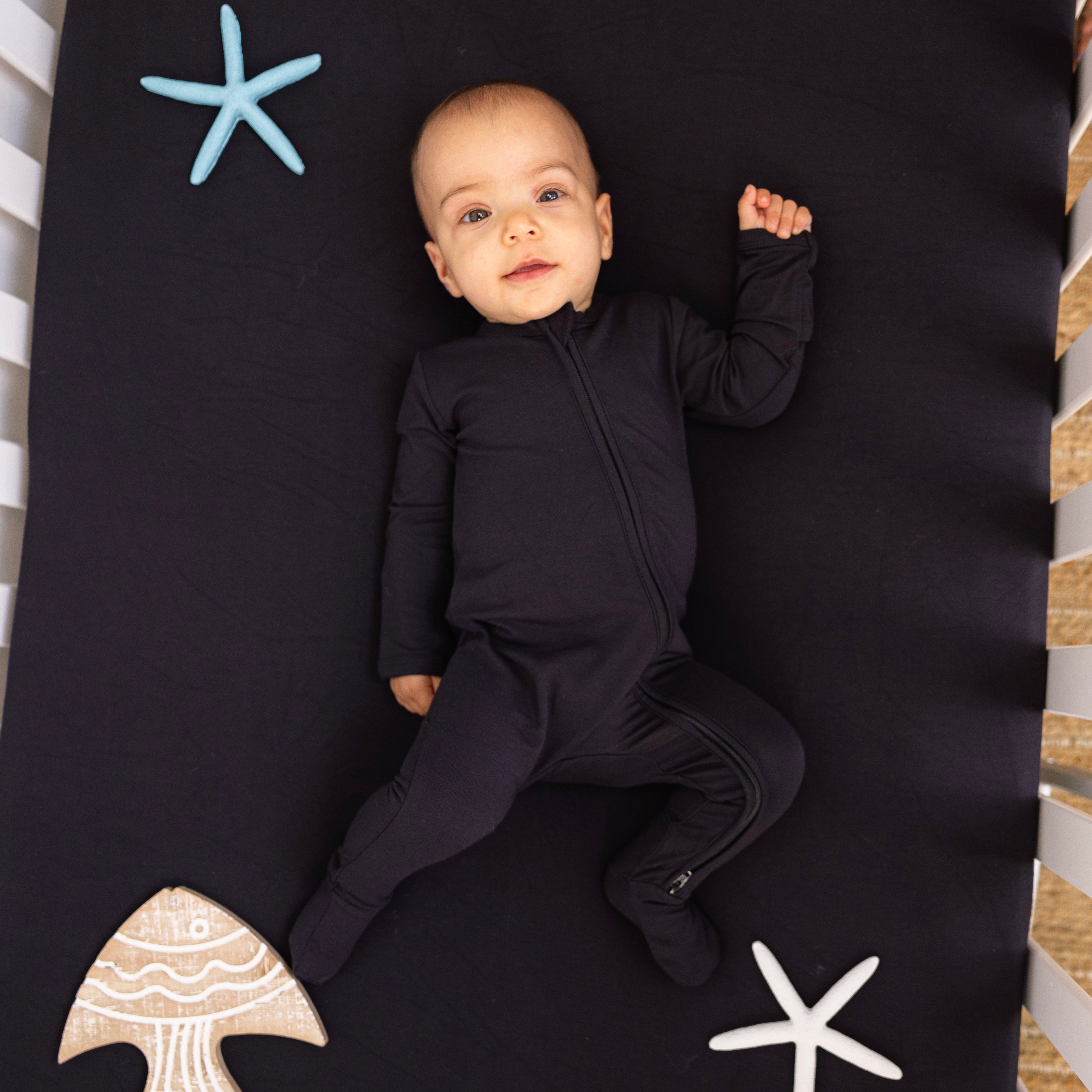 Crib Sheet in Black