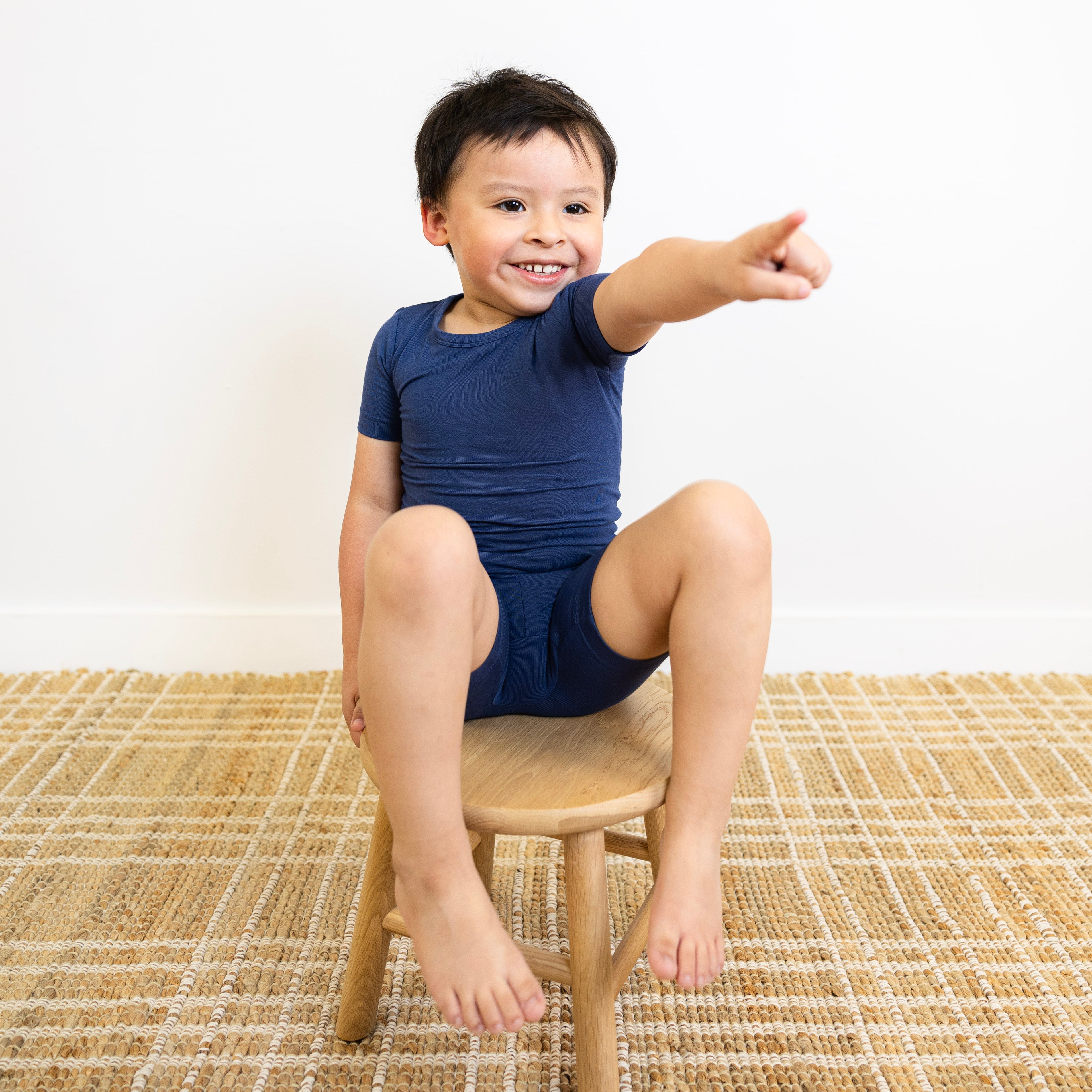 Two-Piece Short Pajama Set in Ocean