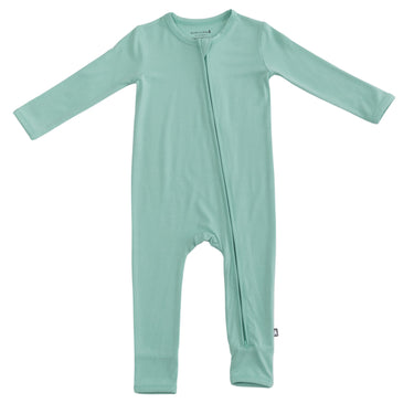 Zip Romper in Lily Pad