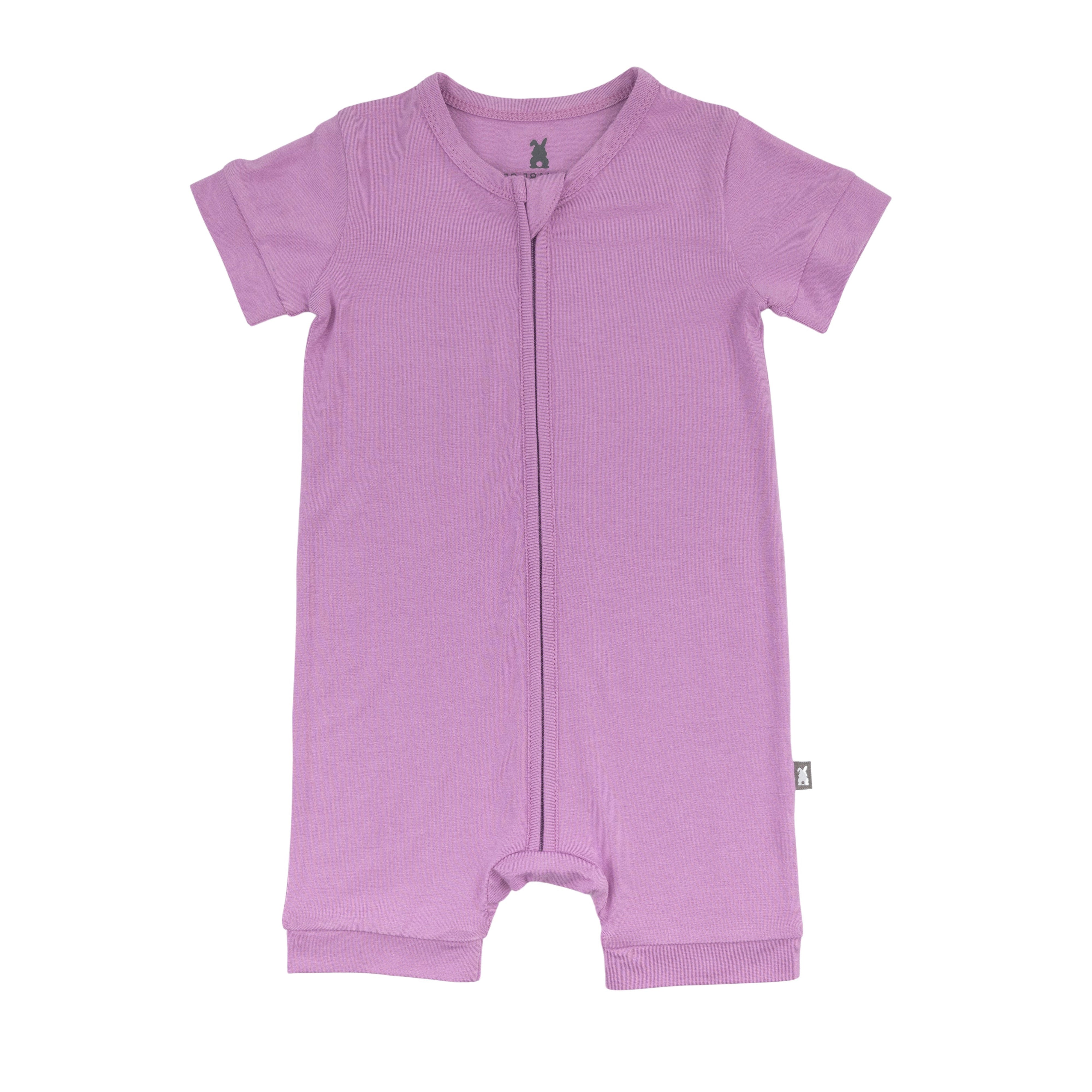 Short Zip Romper in Orchid