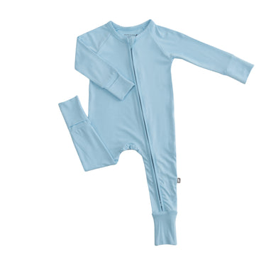 Convertible Footed Romper in Salty Air