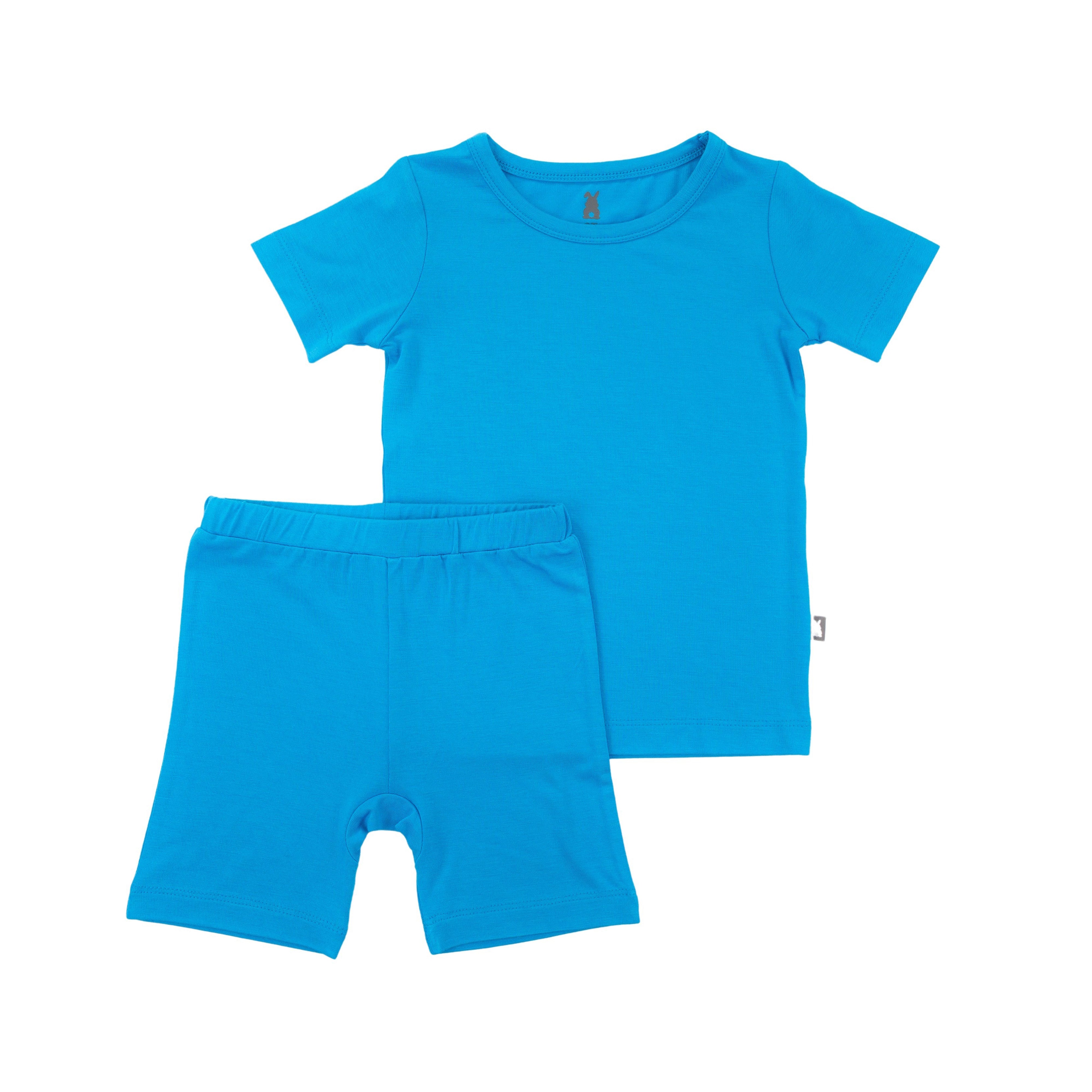 Two-Piece Short Pajama Set in Aquarius