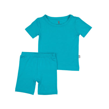 Two-Piece Short Pajama Set in Peacock