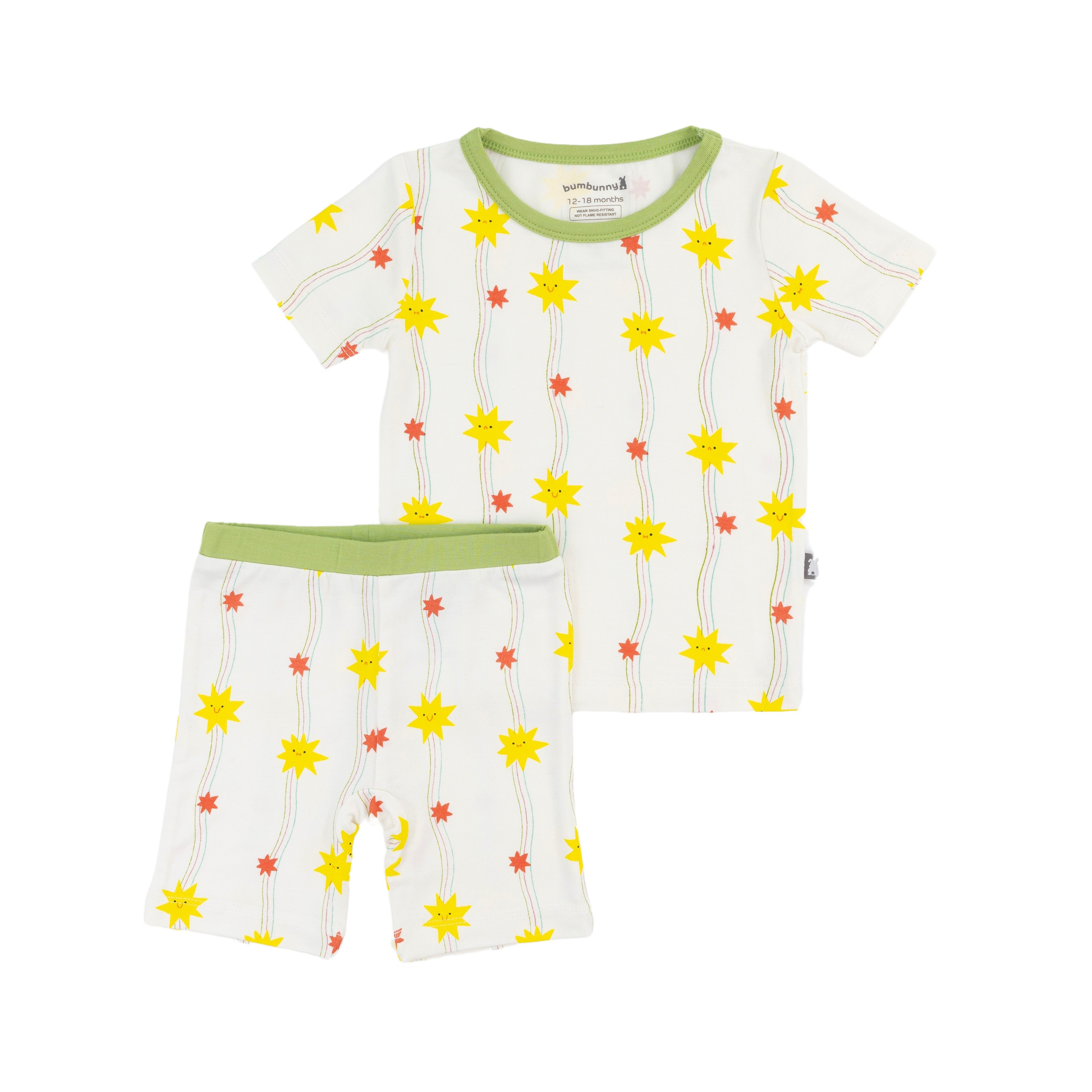 Two-Piece Short Pajama Set in Shooting Stars