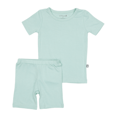 Two-Piece Short Pajama Set in Aqua
