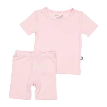 Two-Piece Short Pajama Set in Blush