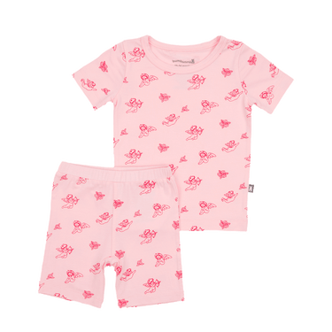 Two-Piece Short Pajama Set in Cupid
