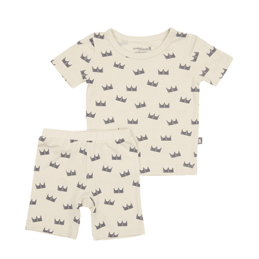 Two-Piece Short Pajama Set in Prince Charming