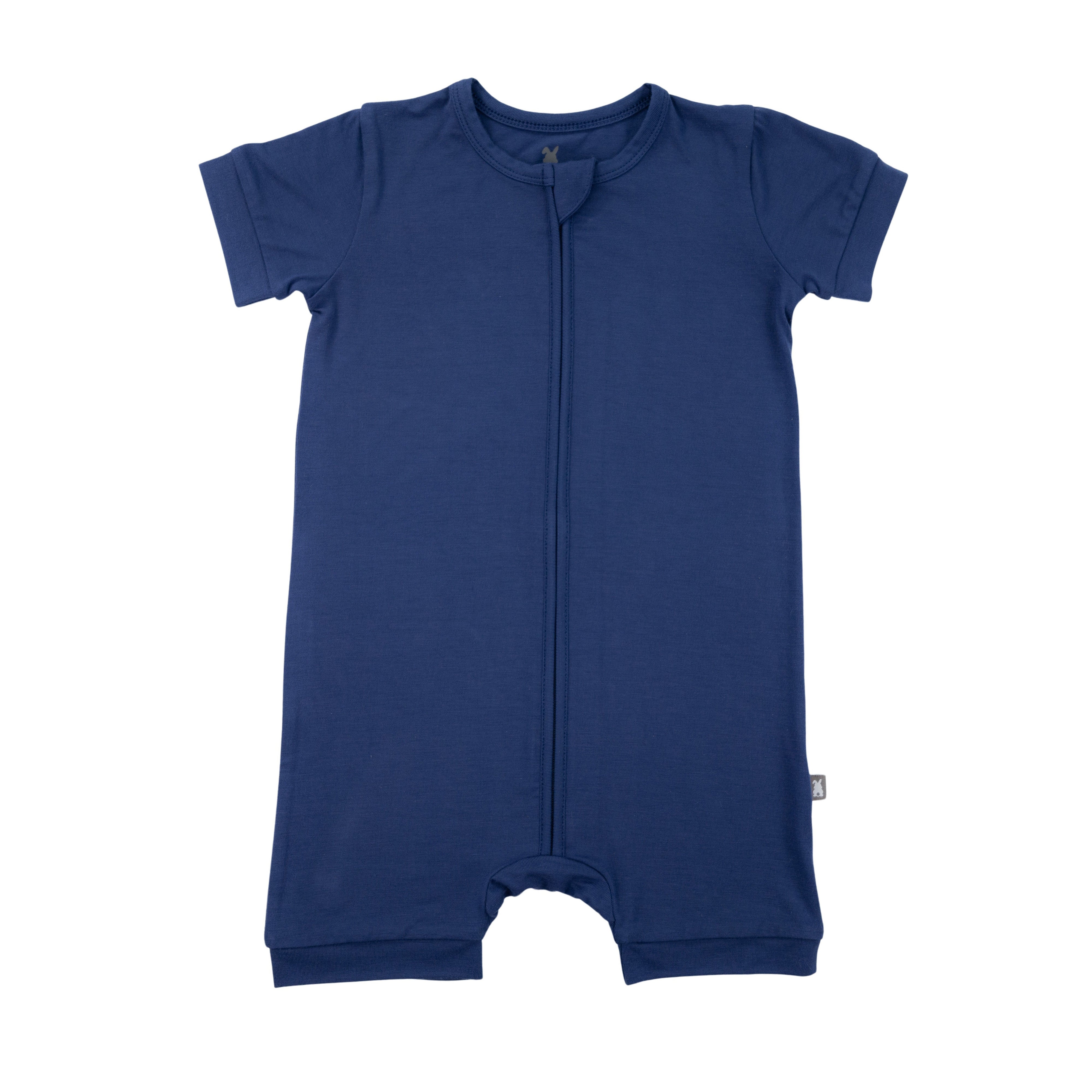 Short Zip Romper in Ocean