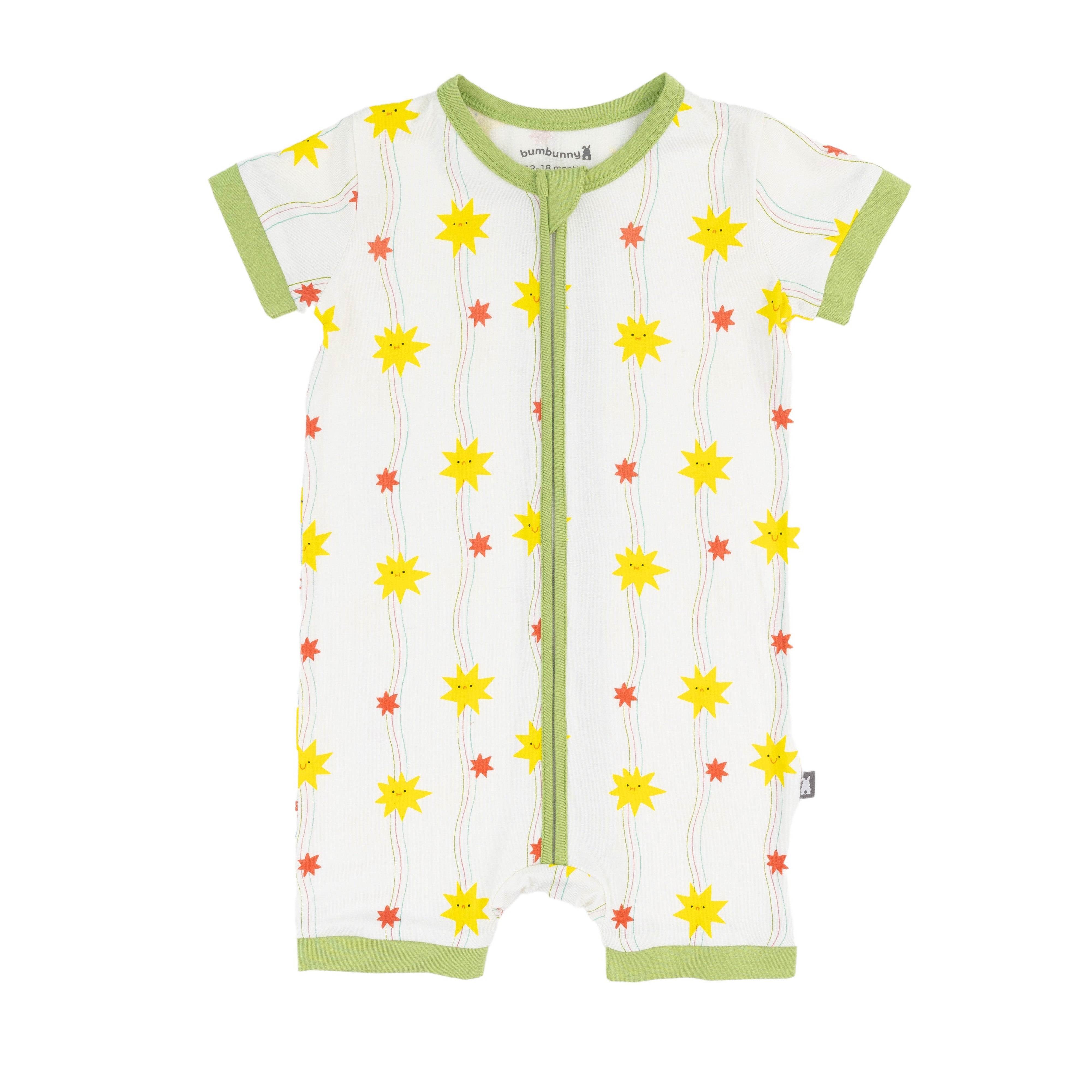 Short Zip Romper in Shooting Stars