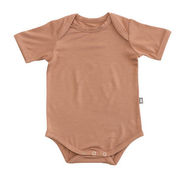 Short Sleeve Bodysuit in Tiramisu