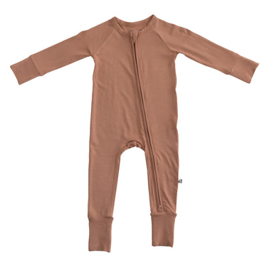 Convertible Footed Romper in Tiramisu