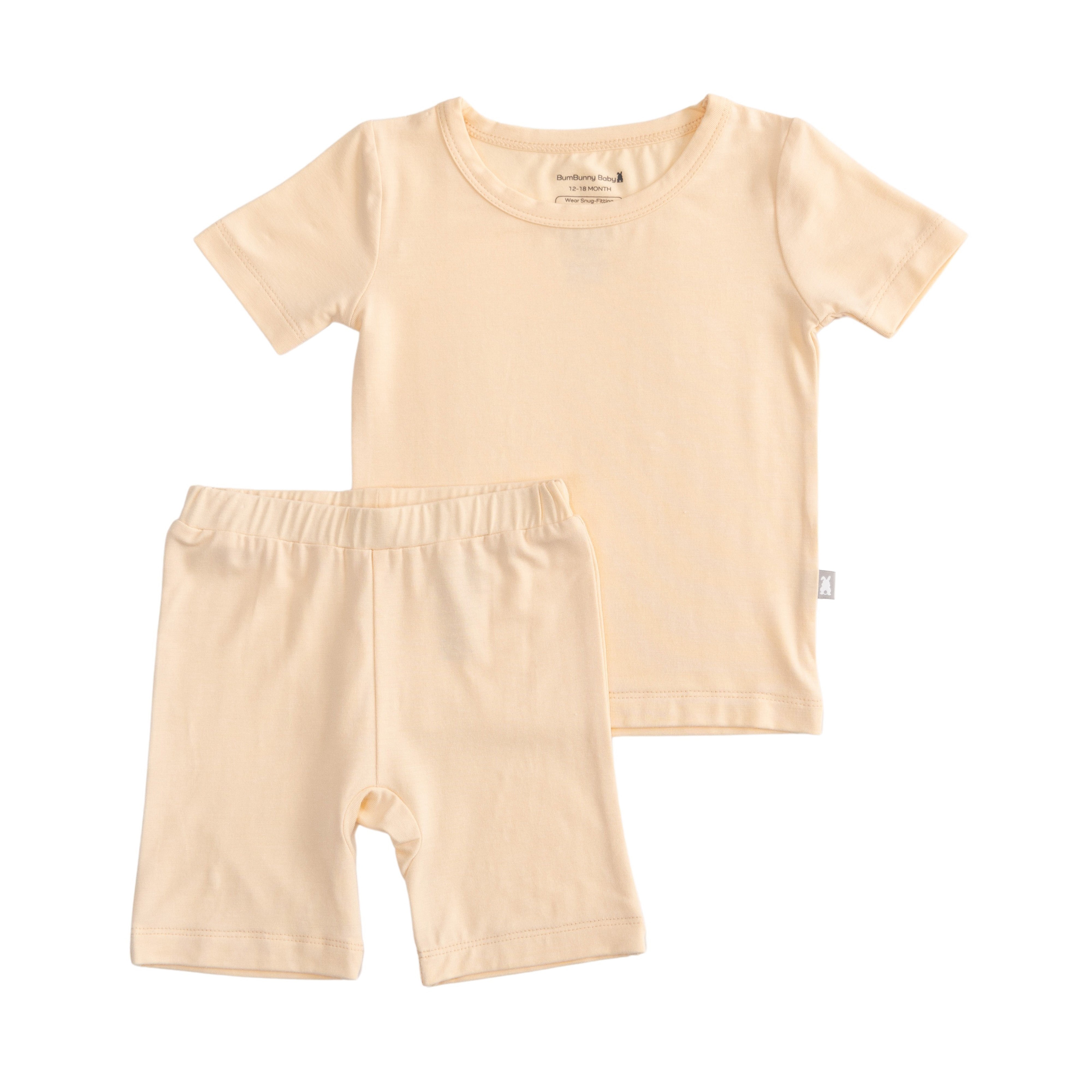 Two-Piece Short Pajama Set in Vanilla