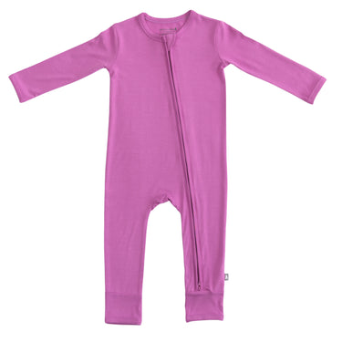 Zip Romper in Very Berry