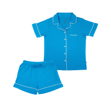 Women's Two-Piece Short Pajama Set in Aquarius