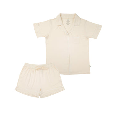 Women's Two-Piece Short Pajama Set in Buttercream