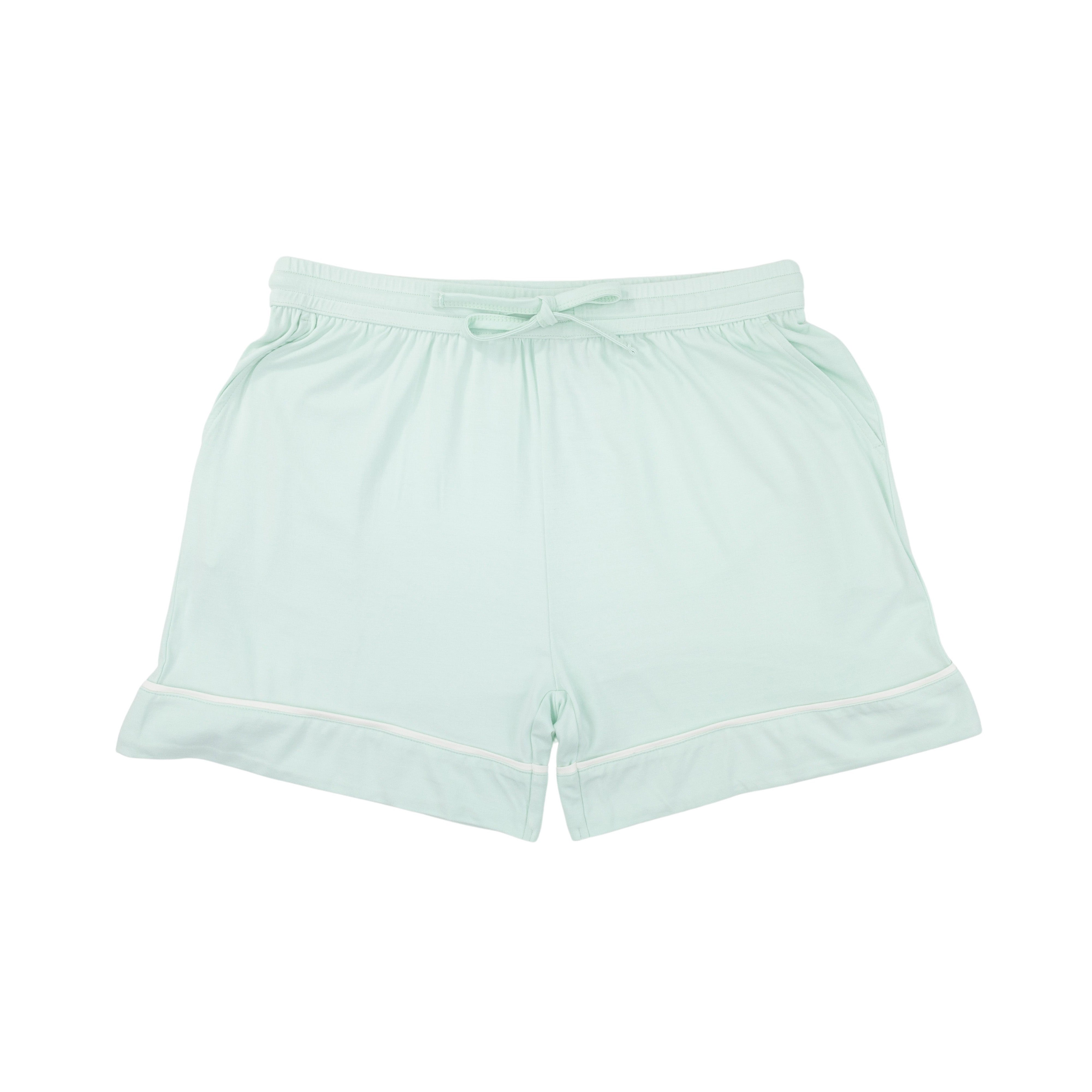 Women's Two-Piece Short Pajama Set in Mint Green