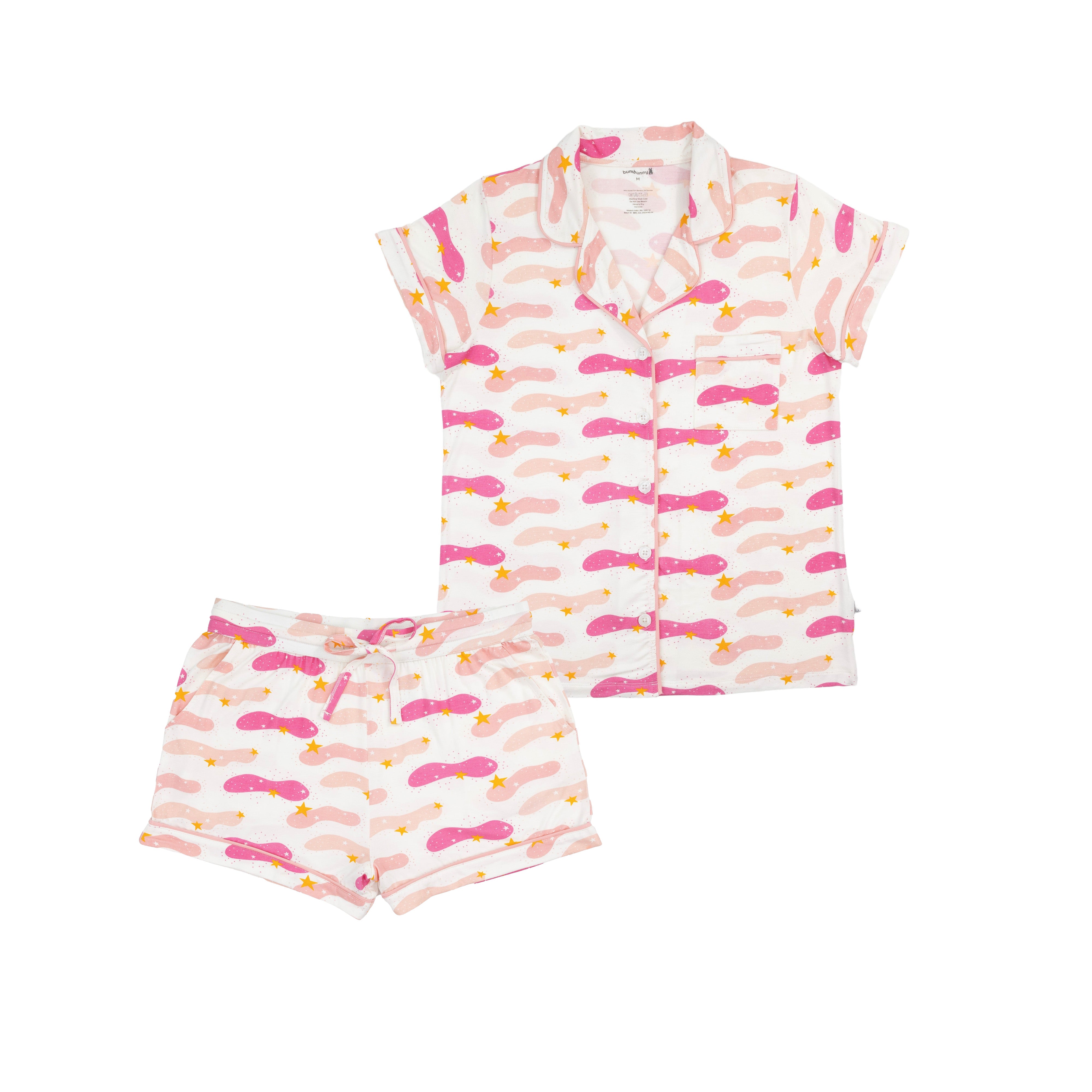 Women's Two-Piece Short Pajama Set in Sunrise