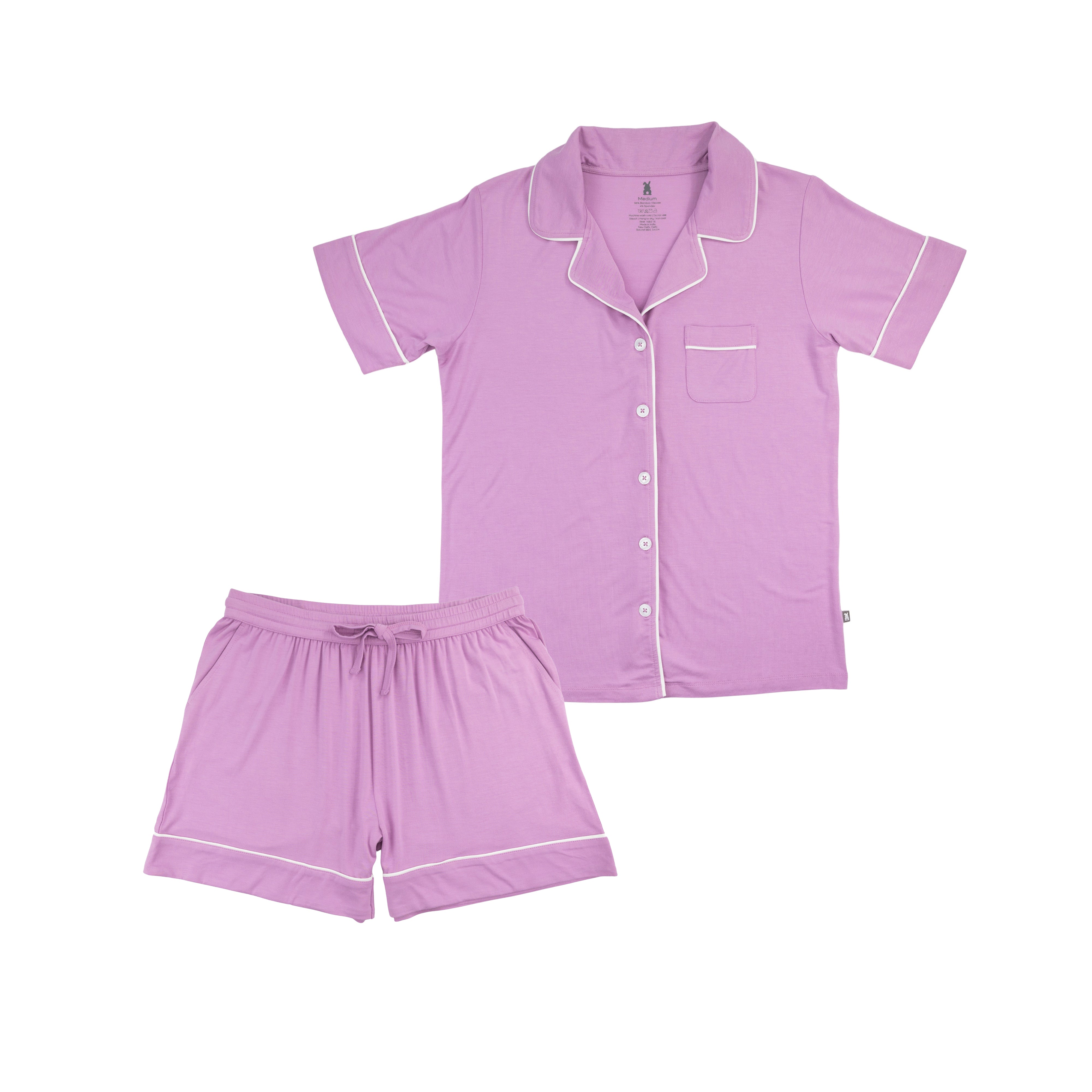 Women's Two-Piece Short Pajama Set in Orchid