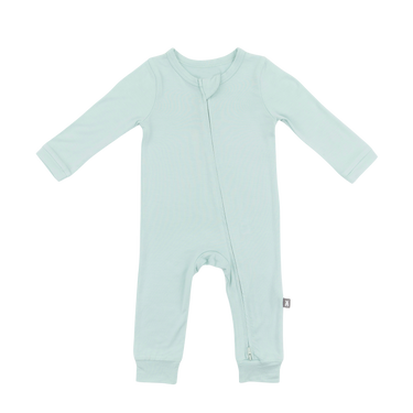 Zip Romper in Aqua