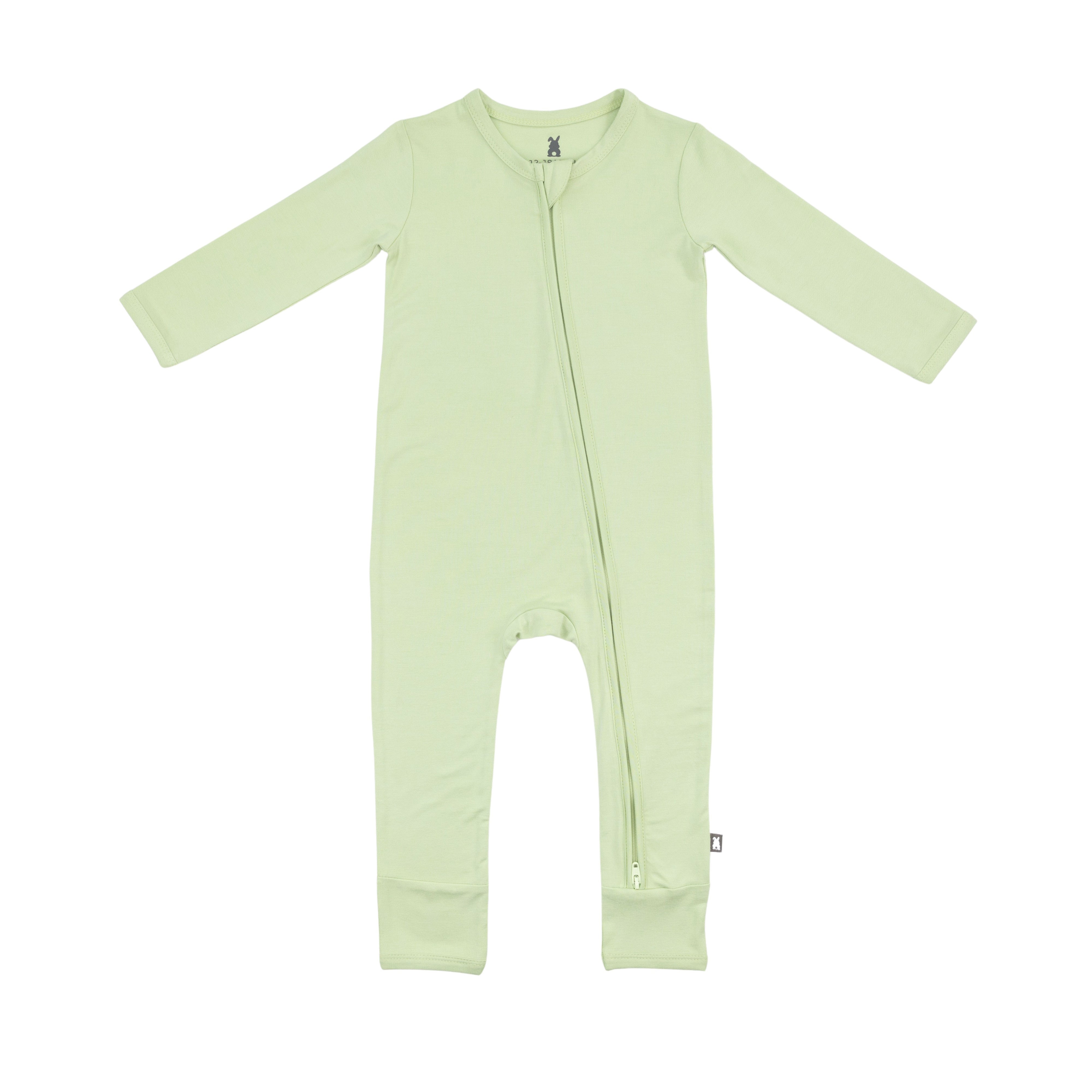 Zip Romper in Asparagus