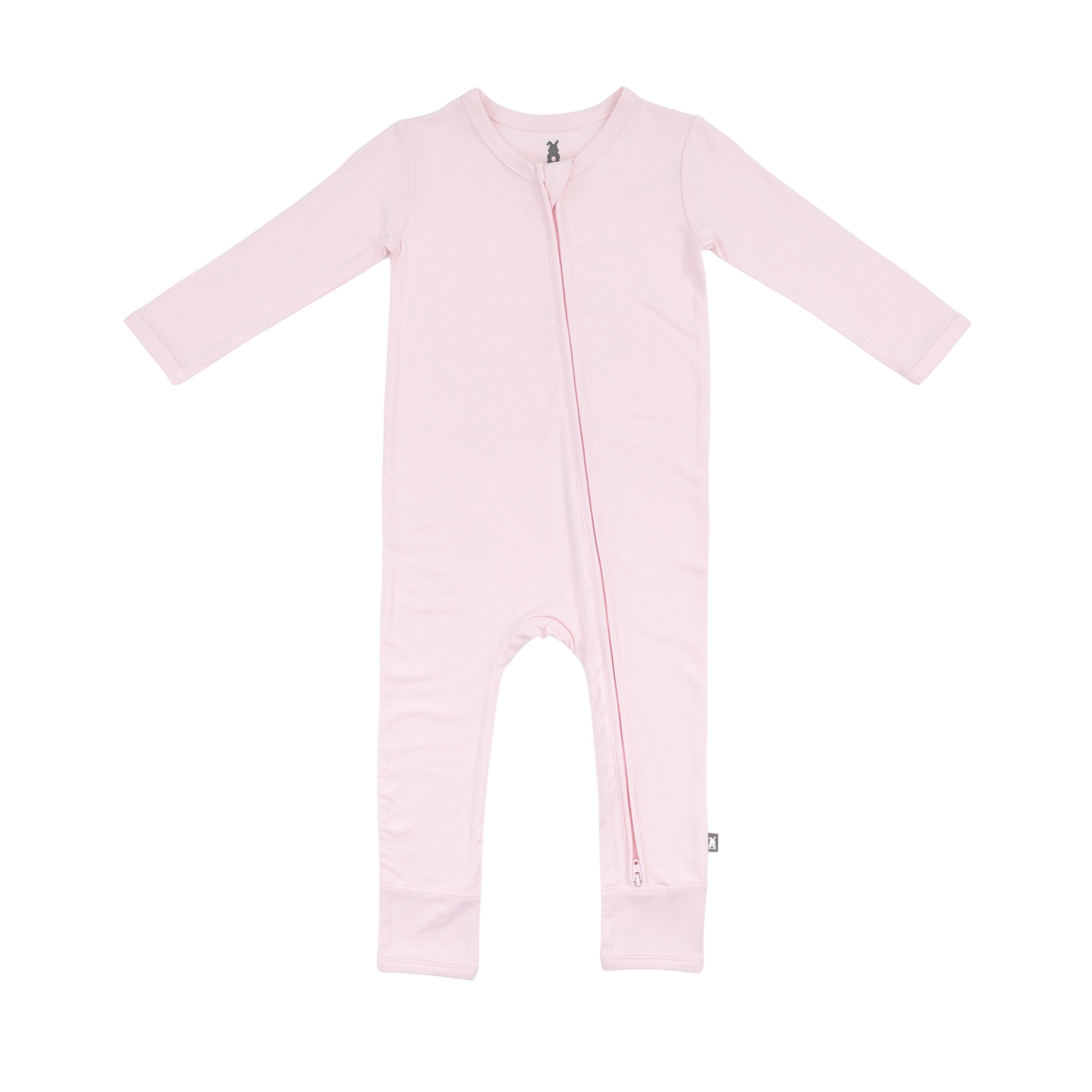 Zip Romper in Ballet Slipper