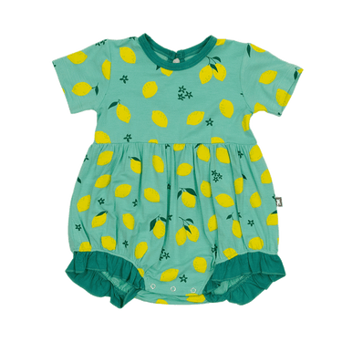 Bubble Romper in Lemon Drops