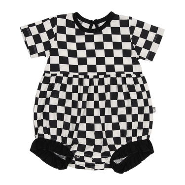 Bubble Romper in Midnight Milk