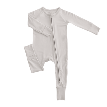 Convertible Footed Romper in Pearl