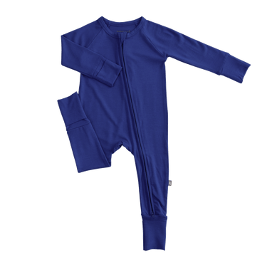 Convertible Footed Romper in Sapphire